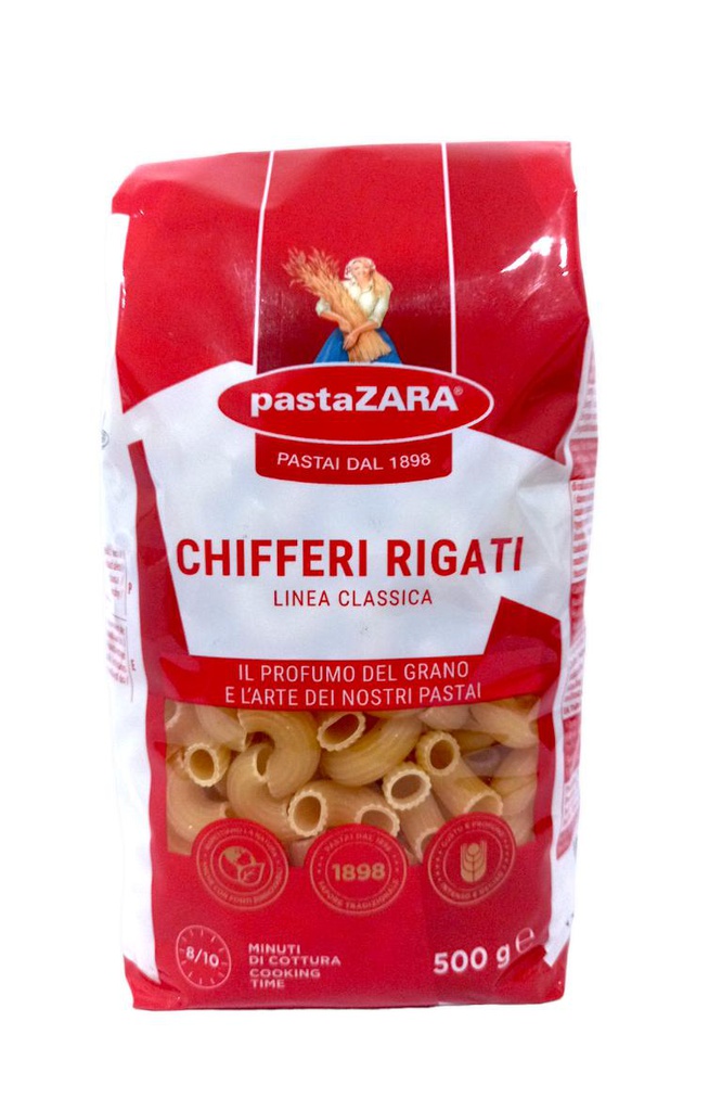 CHIFFERI RIGATI ZARA 500 G | Supermercado El Éxito